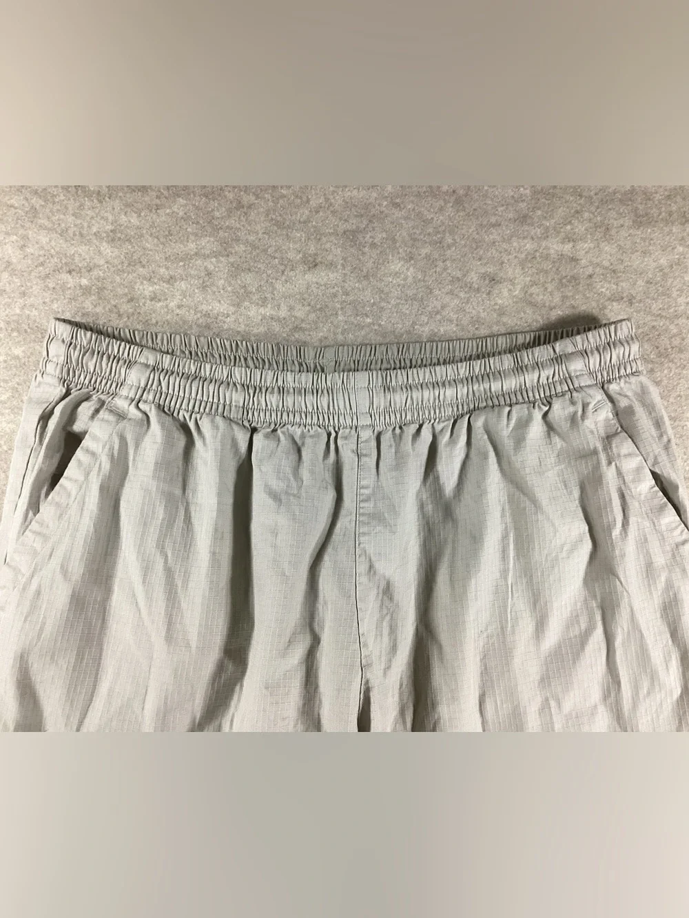 adidas Men’s Light Gray Trefoil Stone Khaki Pants